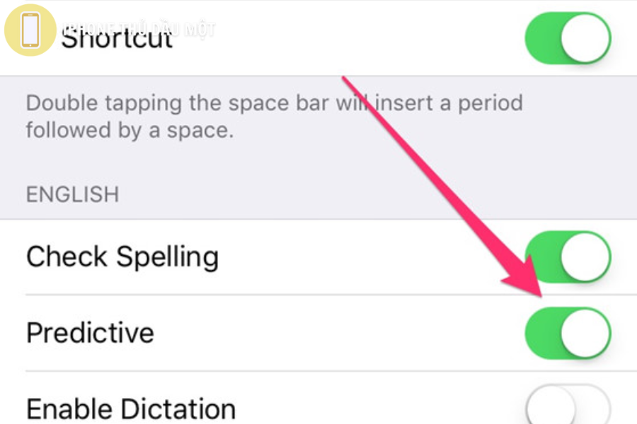 Vô hiệu hoá tính năng dự đoán chữ viết trên iPhone